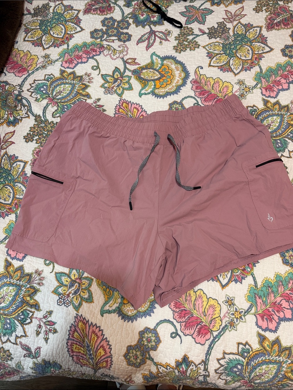 torrid mauve athletic shorts with drawcord